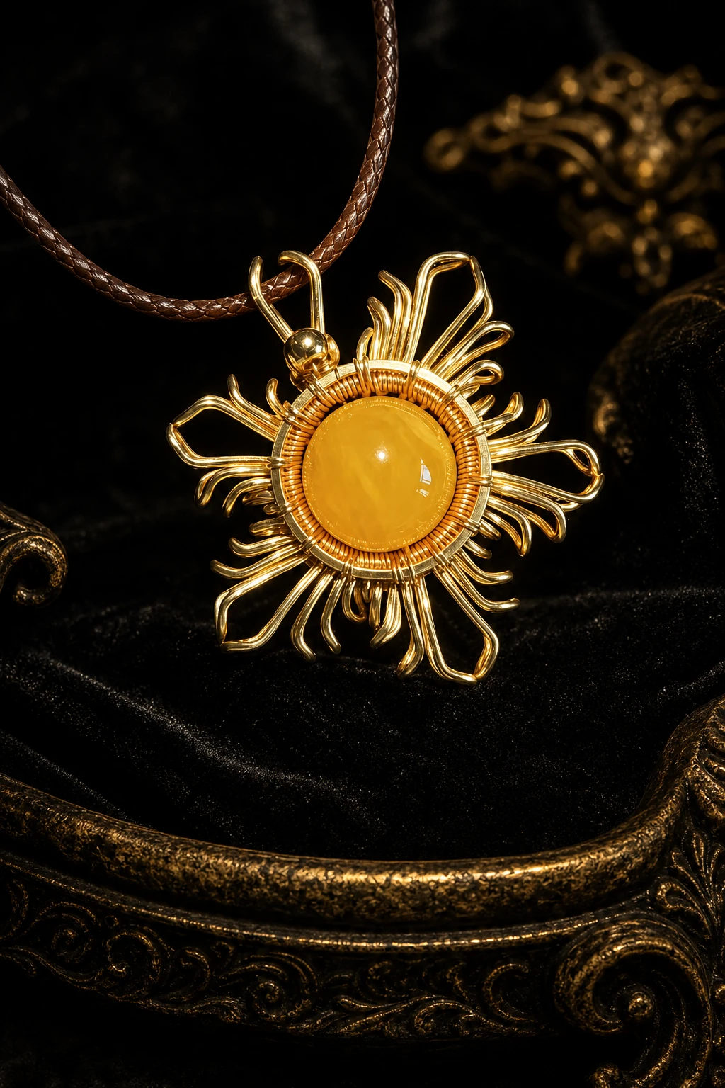 Layered jewelry and gemstone editorial hero