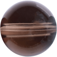Clear Smoky Quartz gemstone bead