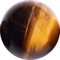Yellow Tiger Eye gemstone bead