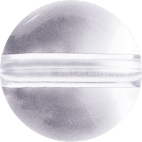 Clear White Crystal gemstone bead