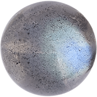 Gray Moonstone gemstone bead