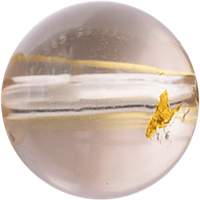 Gold Rutilated Quartz gemstone bead