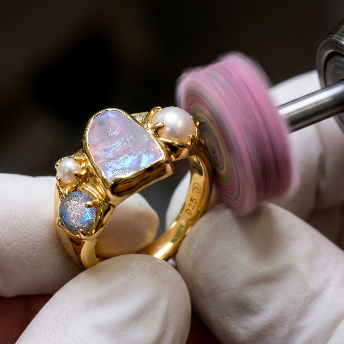 Craft ring close-up